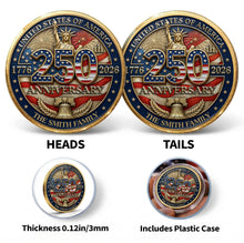 Load image into Gallery viewer, Personalized Commemorative Coin Custom Name Gift for Family
