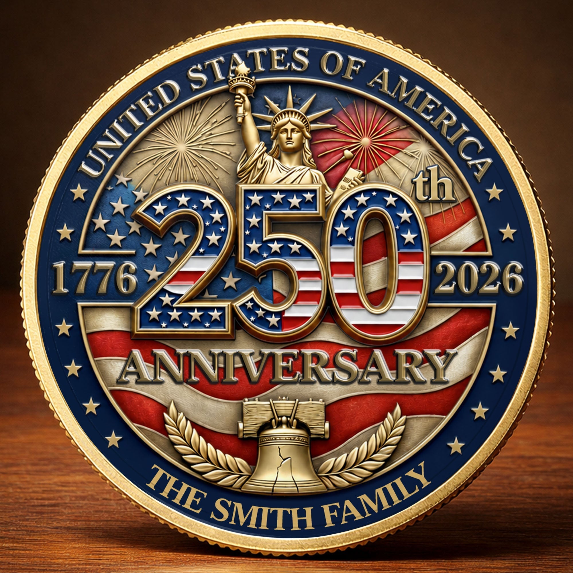 Personalized Commemorative Coin Custom Name Gift for Family