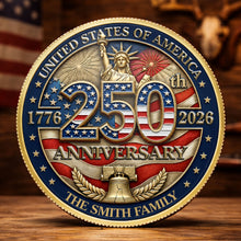 Load image into Gallery viewer, Personalized Commemorative Coin Custom Name Gift for Family
