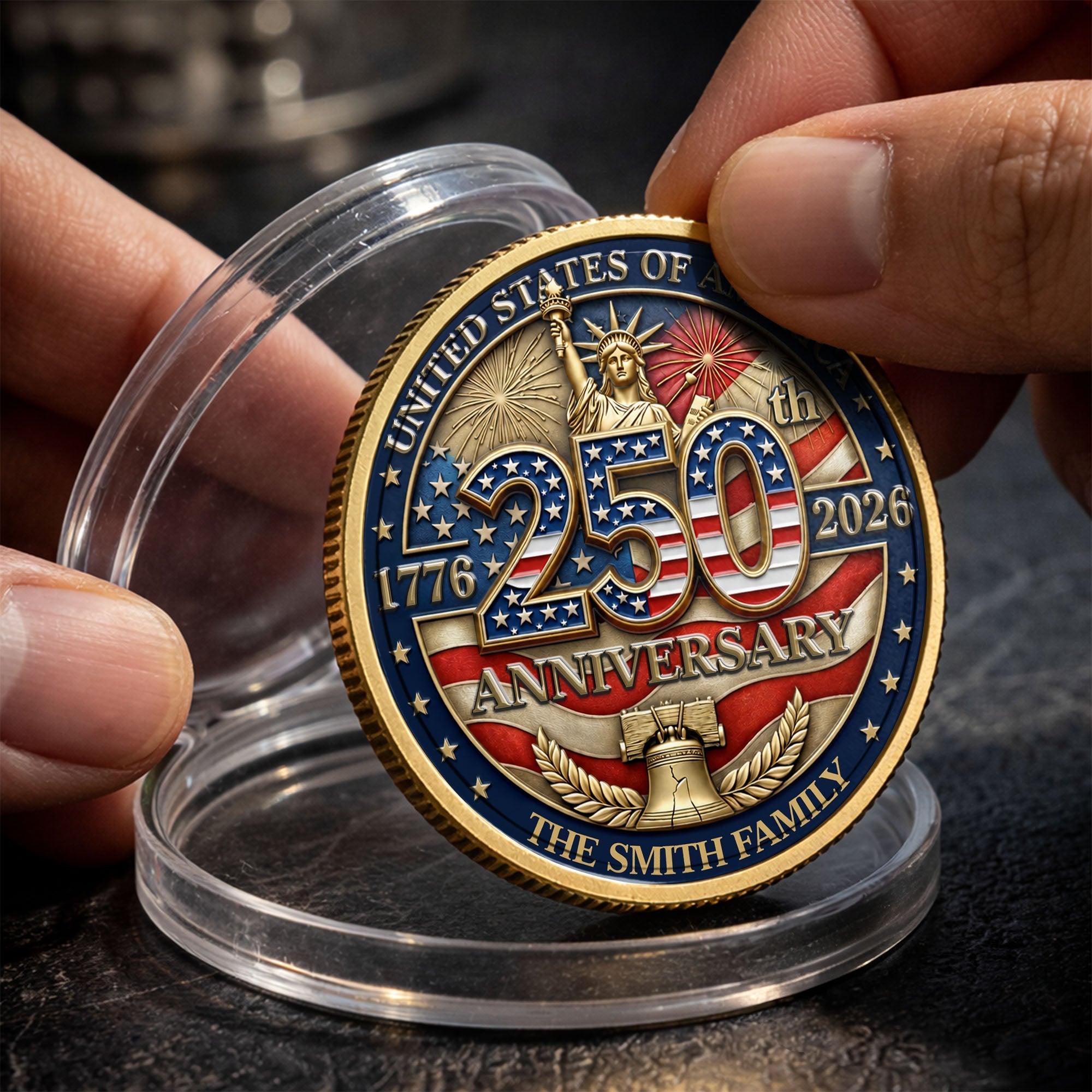 Personalized Commemorative Coin Custom Name Gift for Family