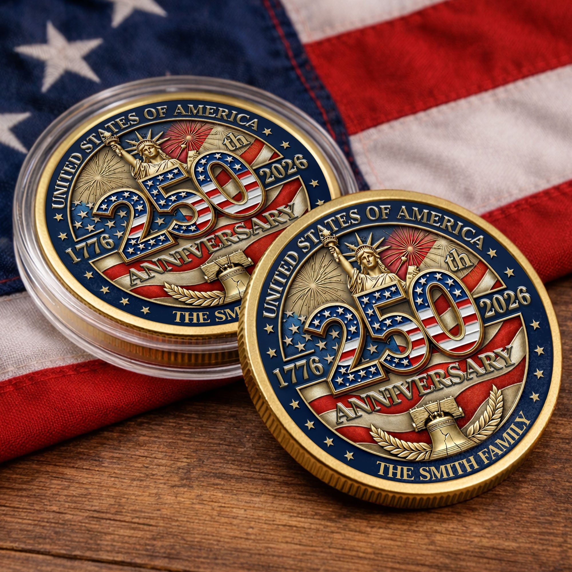 Personalized Commemorative Coin Custom Name Gift for Family