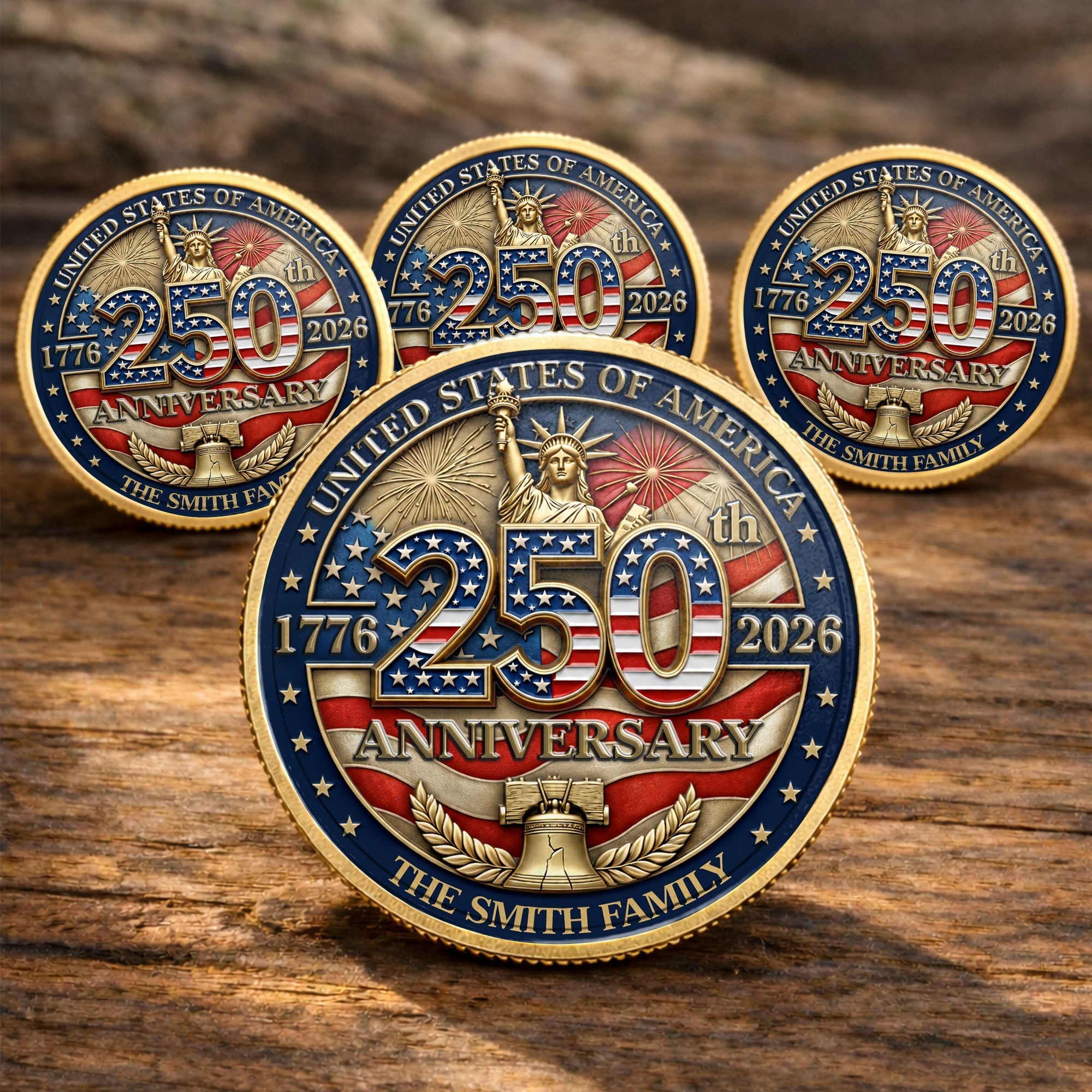 Personalized Commemorative Coin Custom Name Gift for Family