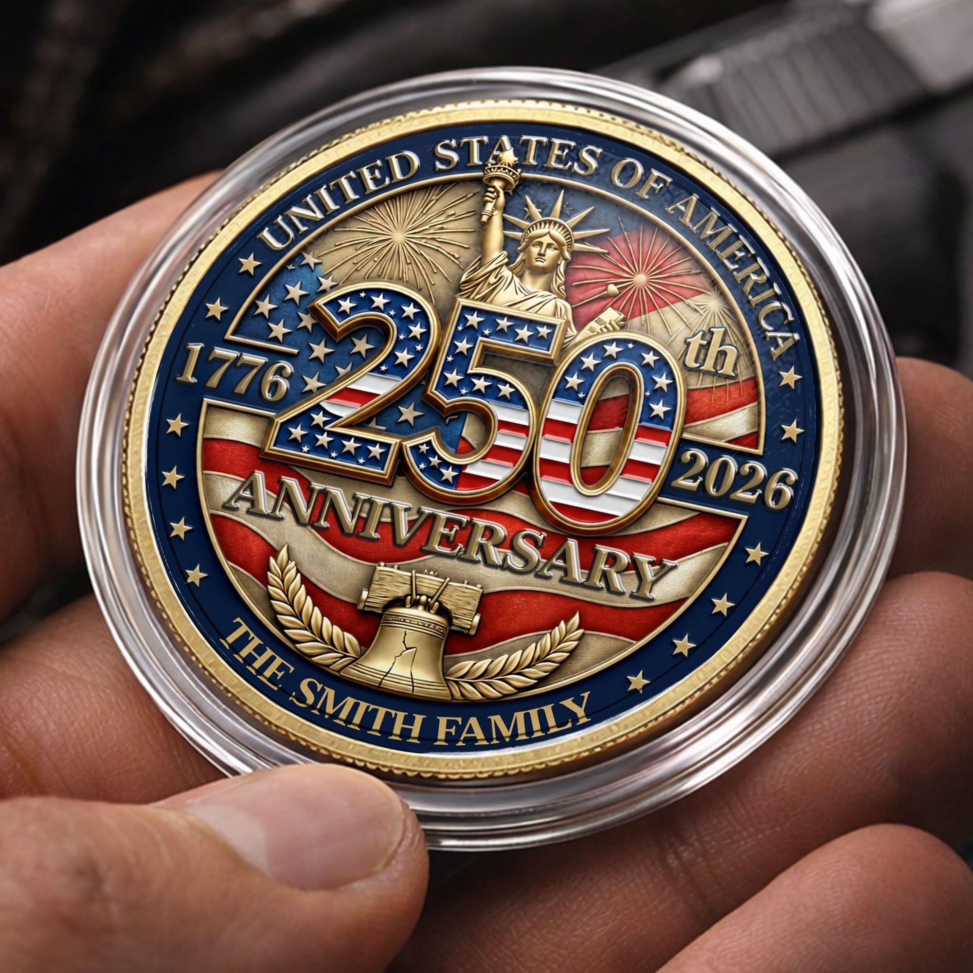 Personalized Commemorative Coin Custom Name Gift for Family