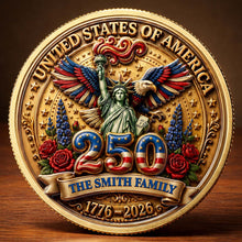Load image into Gallery viewer, Personalized Commemorative Coin Custom Name Family Gift
