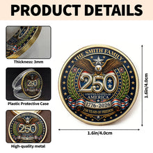 Load image into Gallery viewer, Custom Commemorative Coin 250 Years Freedom Gift for Dad
