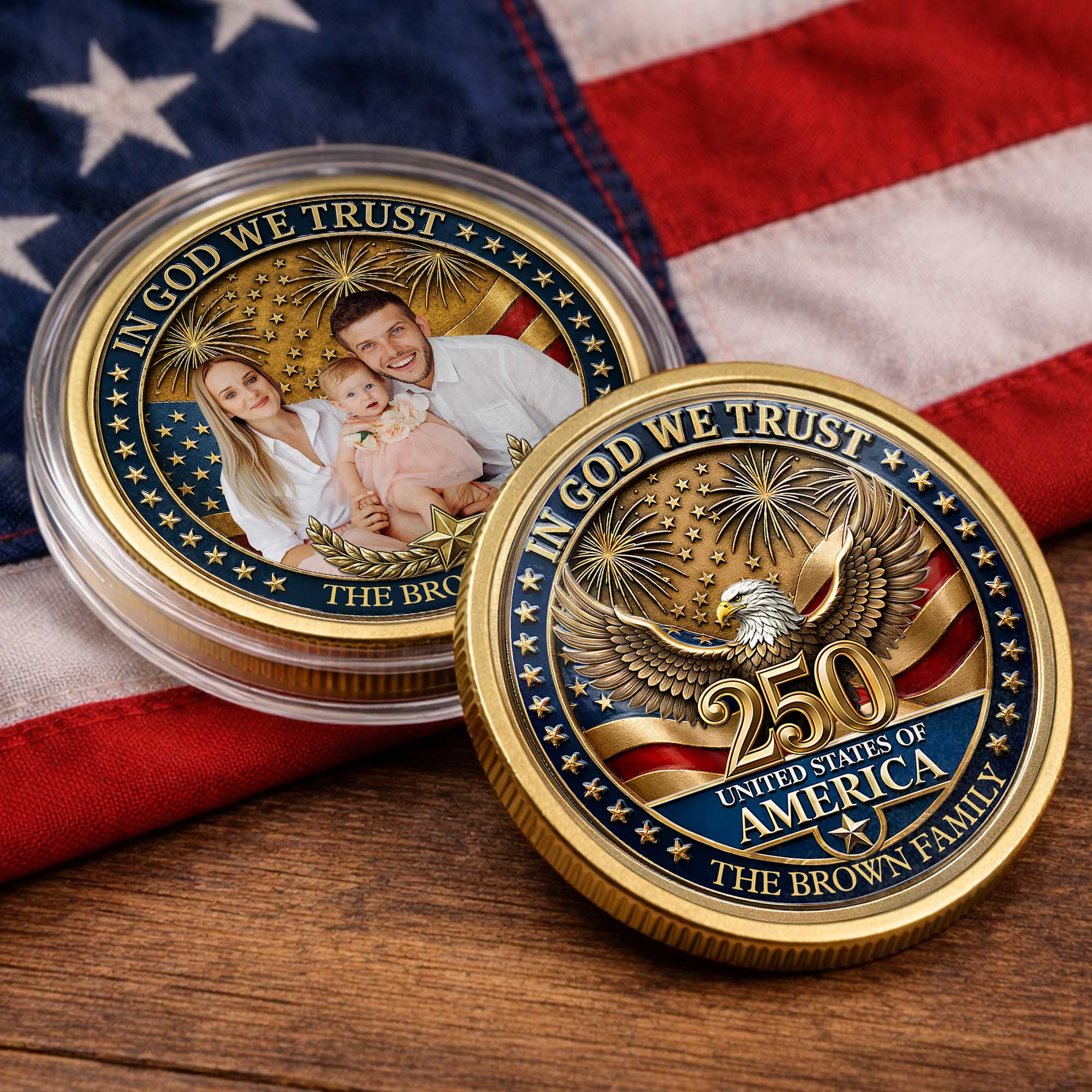 Personalized Commemorative Coin Custom Name Gift for Dad