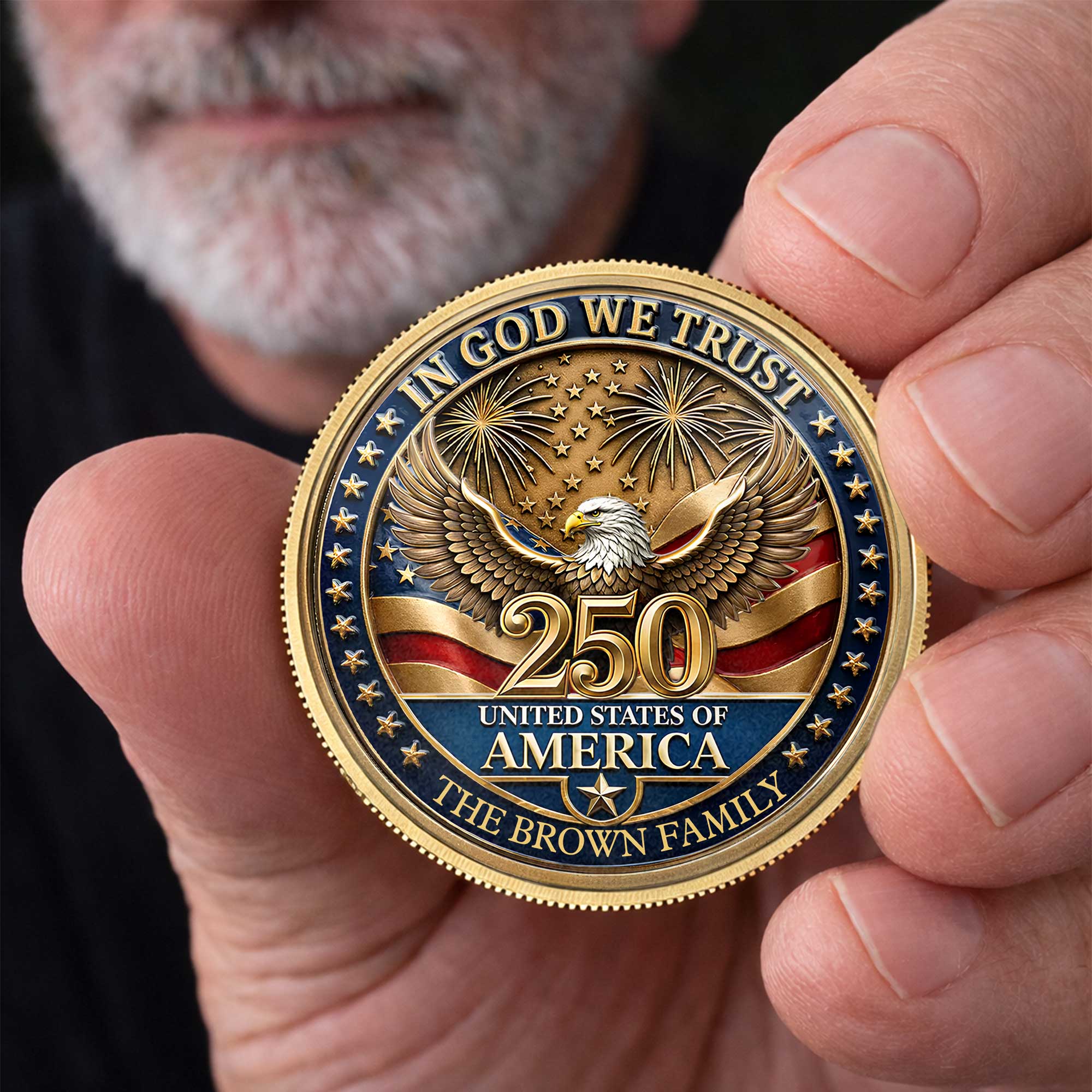 Personalized Commemorative Coin Custom Name Gift for Dad