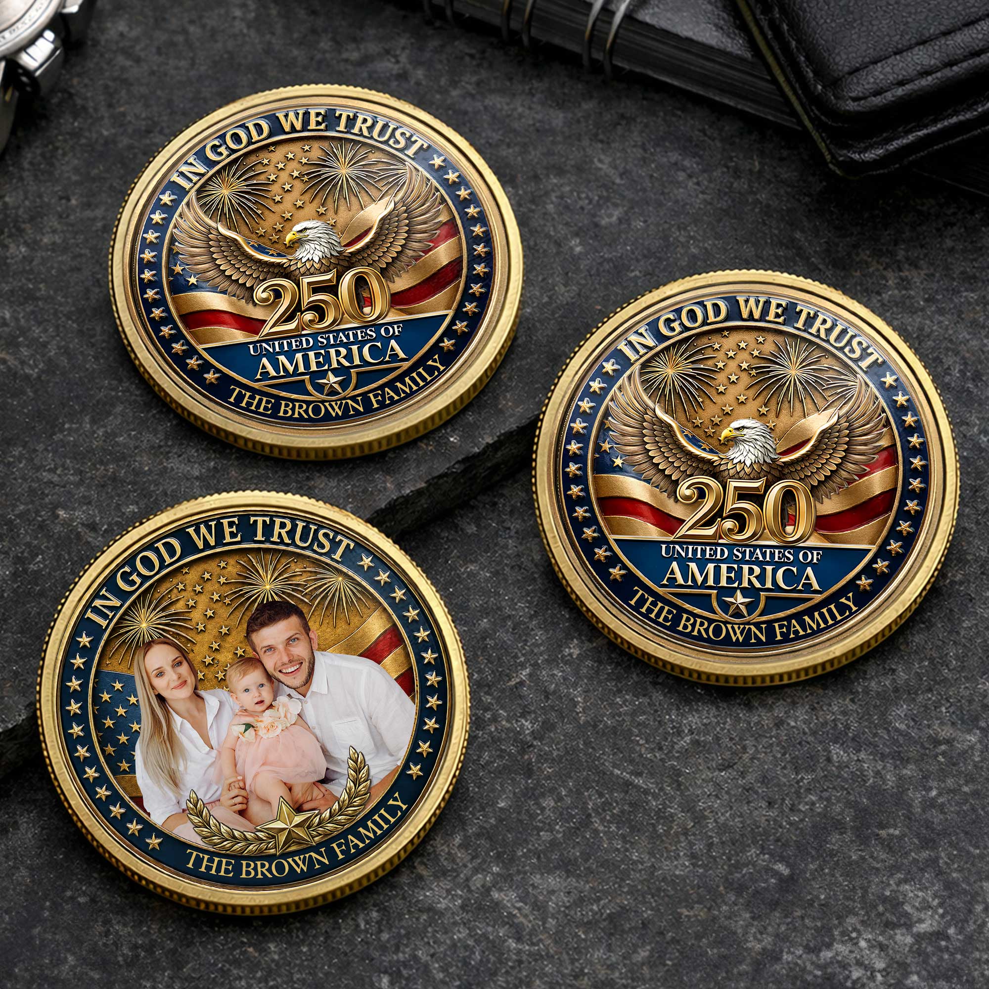 Personalized Commemorative Coin Custom Name Gift for Dad