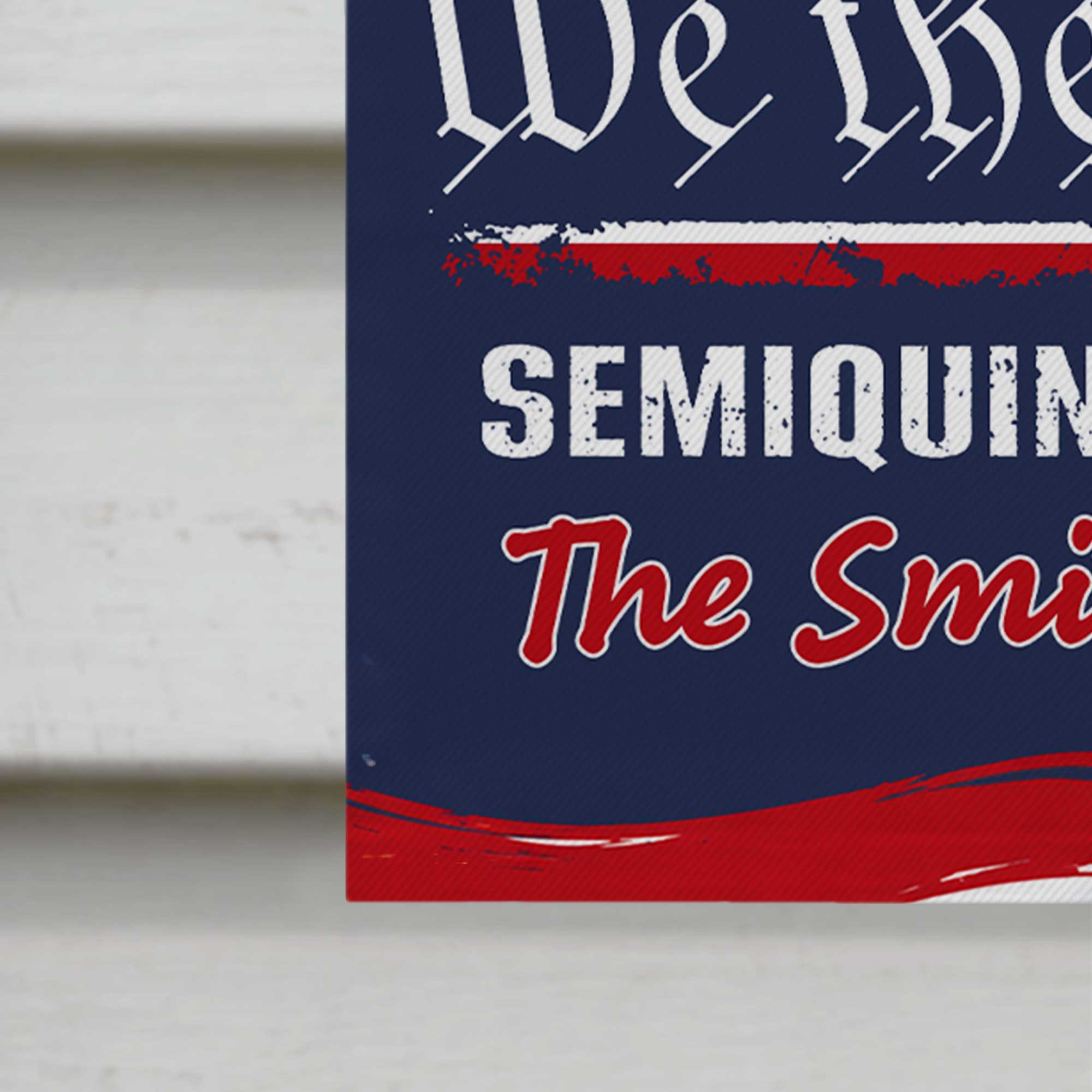 Personalized 4th of July Garden Flag Custom Family Name Gift