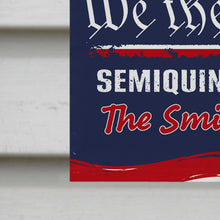 Load image into Gallery viewer, Personalized 4th of July Garden Flag Custom Family Name Gift
