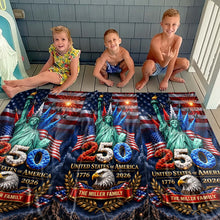 Load image into Gallery viewer, Personalized Microfiber Beach Towel USA Eagle Custom Name Gift
