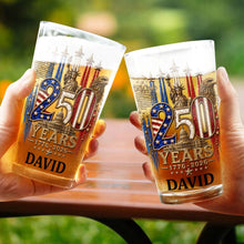Load image into Gallery viewer, Personalized Beer Glass Custom Name Independence Day Gift
