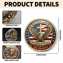 Load image into Gallery viewer, Custom Commemorative Coin God Bless America 250th Anniversary Gift for Dad
