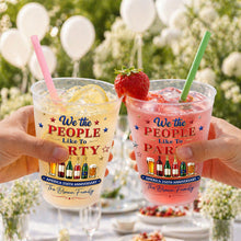 Load image into Gallery viewer, Personalized Frosted Cups Custom Name Party Gift for 4th of July
