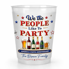 Load image into Gallery viewer, Personalized Frosted Cups Custom Name Party Gift for 4th of July
