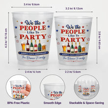 Load image into Gallery viewer, Personalized Frosted Cups Custom Name Party Gift for 4th of July
