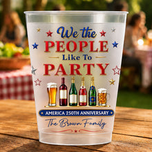 Load image into Gallery viewer, Personalized Frosted Cups Custom Name Party Gift for 4th of July
