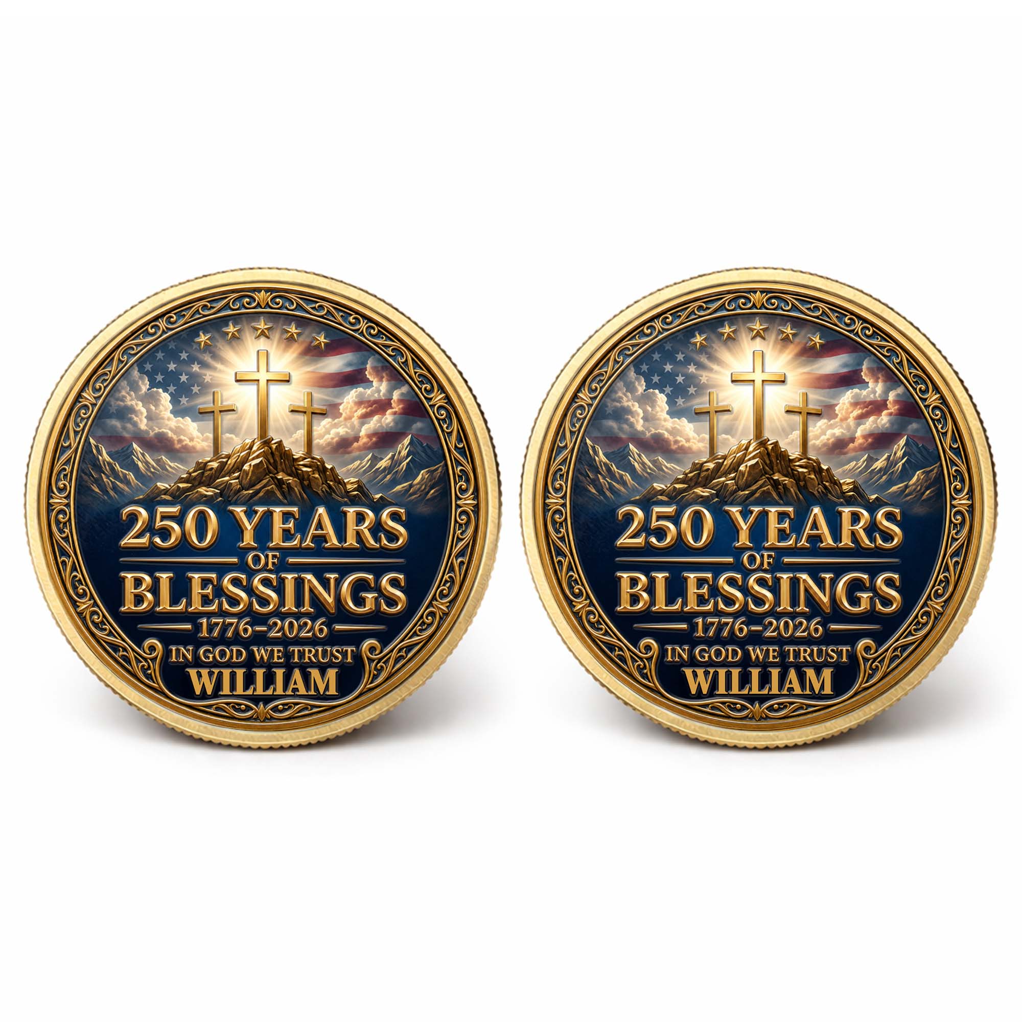 Personalized Commemorative Coin Custom Name Gift for Dad