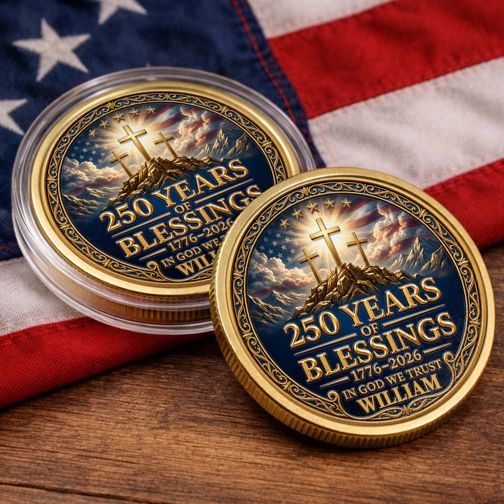 Personalized Commemorative Coin Custom Name Gift for Dad