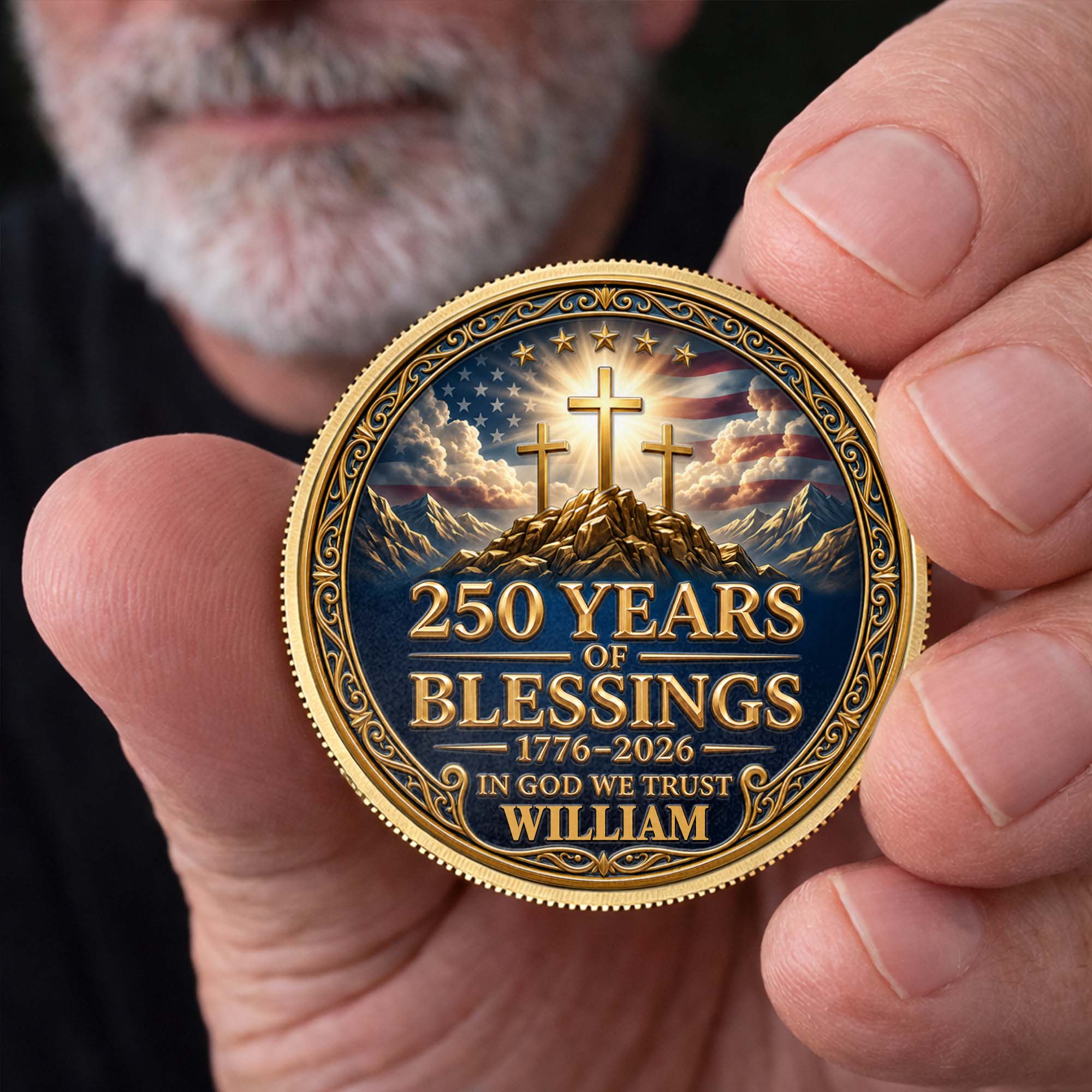 Personalized Commemorative Coin Custom Name Gift for Dad