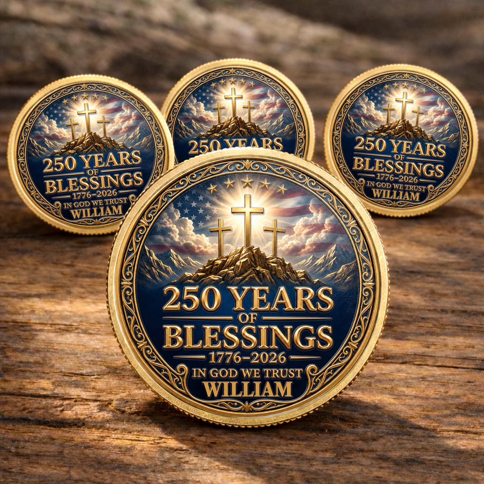 Personalized Commemorative Coin Custom Name Gift for Dad