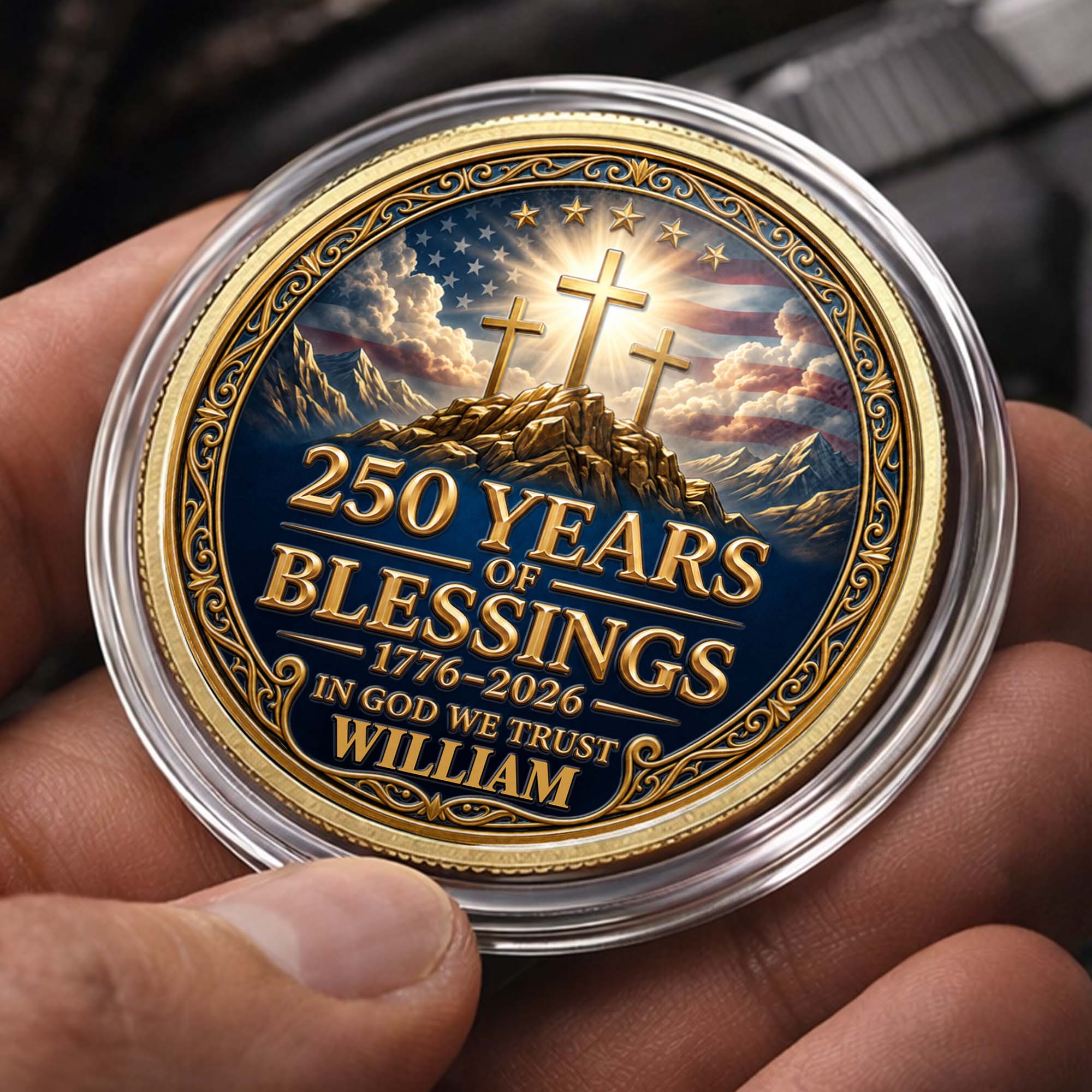 Personalized Commemorative Coin Custom Name Gift for Dad