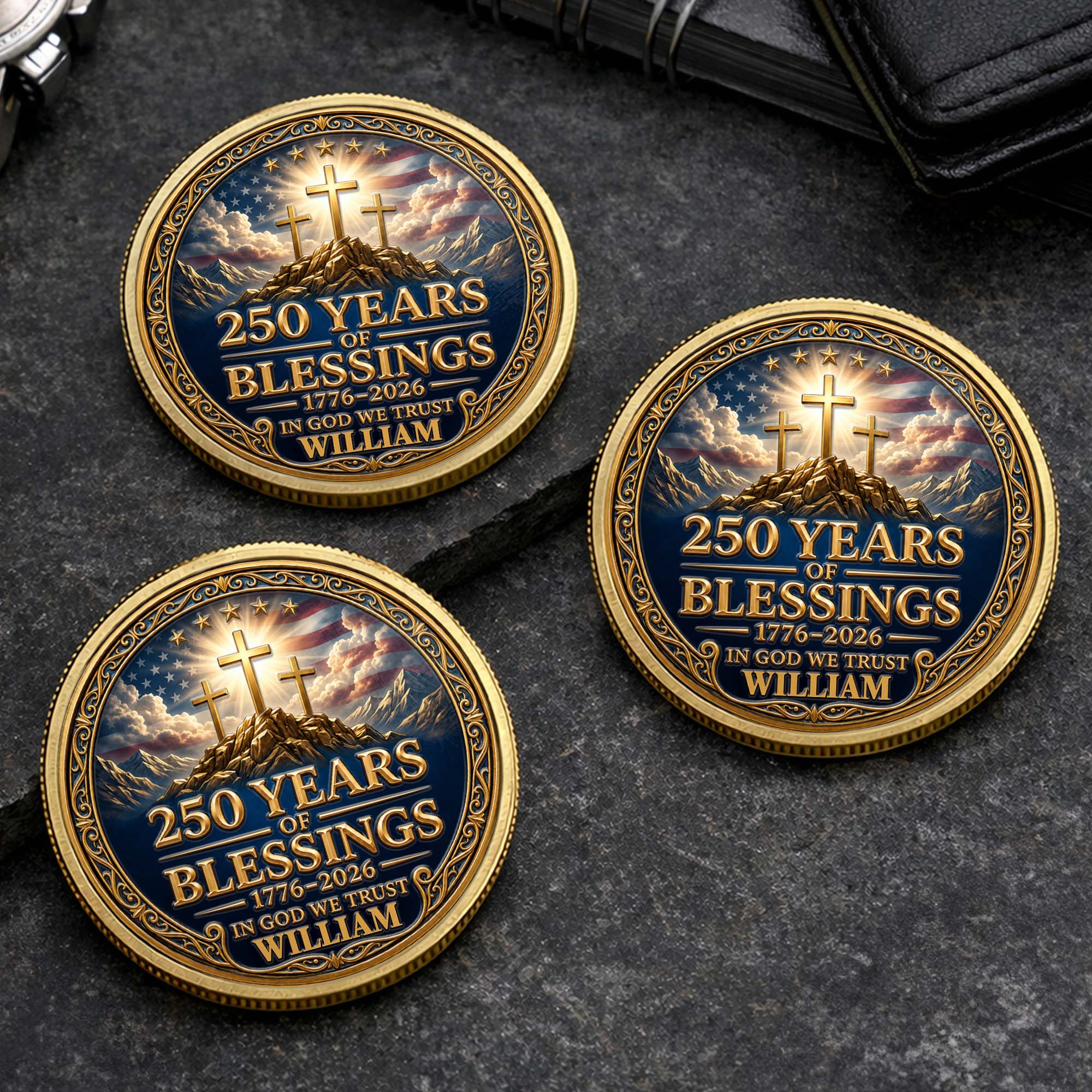 Personalized Commemorative Coin Custom Name Gift for Dad