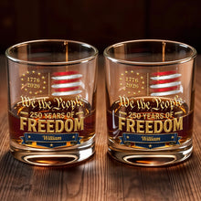 Load image into Gallery viewer, Personalized Whiskey Glass Custom Name American Flag Gift for Dad
