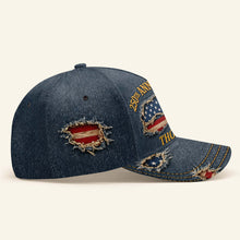 Load image into Gallery viewer, Personalized Classic Cap USA Flag Custom Name Gift for Dad

