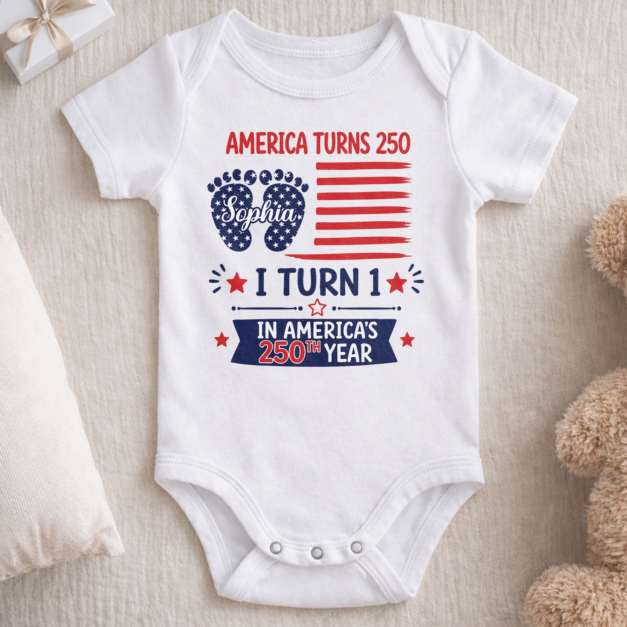 Personalized Baby Onesie Custom Name Celebration Gift for Baby