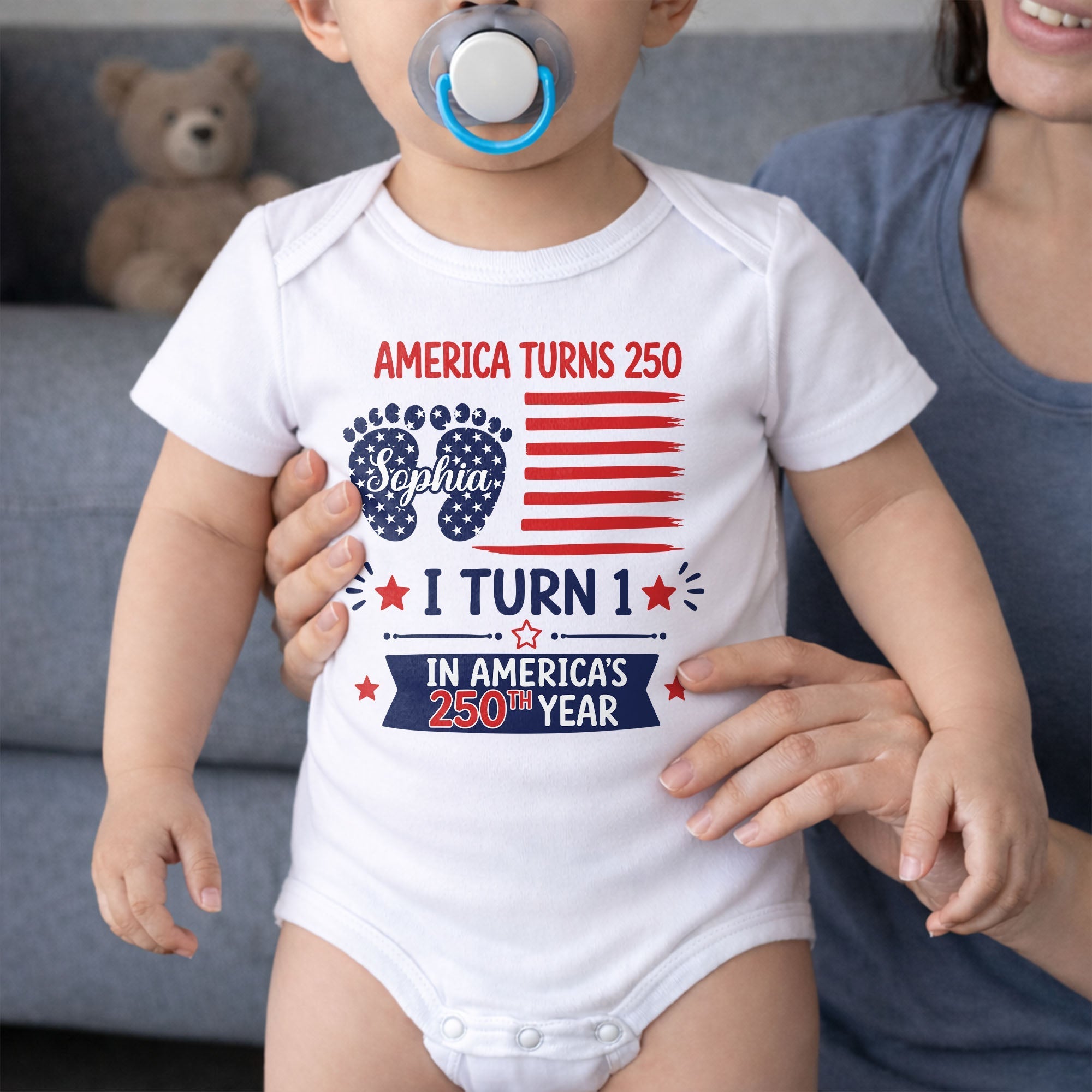 Personalized Baby Onesie Custom Name Celebration Gift for Baby