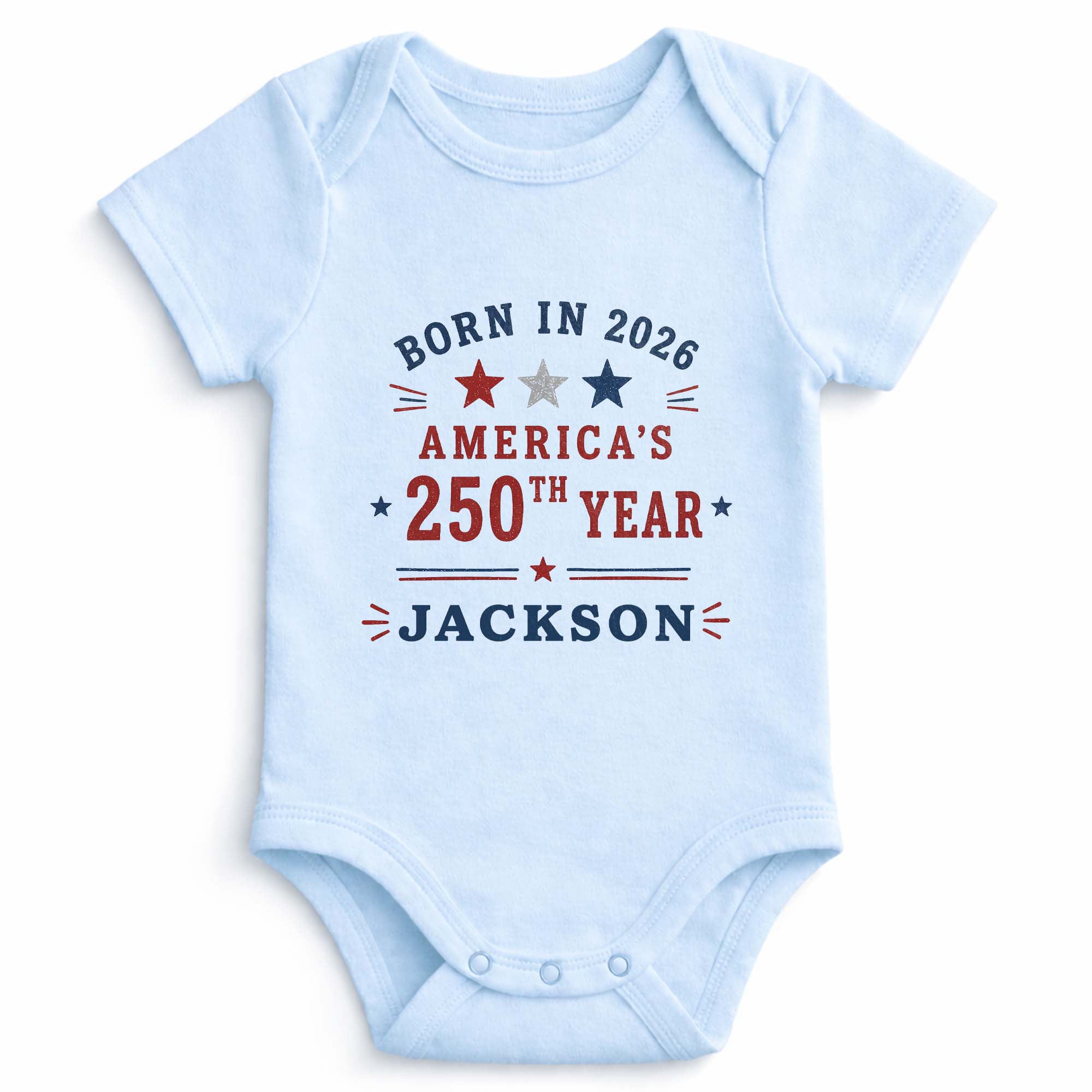 Personalized Custom Baby Onesie Custom Name 4th of July Gift