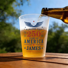 Load image into Gallery viewer, Personalized Frosted Cups Custom Name Eagle Design Gift

