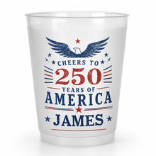 Load image into Gallery viewer, Personalized Frosted Cups Custom Name Eagle Design Gift

