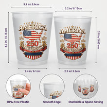 Load image into Gallery viewer, Personalized Frosted Cups American Flag Family Gift Idea
