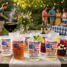 Load image into Gallery viewer, Personalized Frosted Cups American Flag 4th of July Gift Idea
