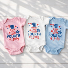 Load image into Gallery viewer, Personalized Baby Onesie Custom Name 1st 4th of July Gift
