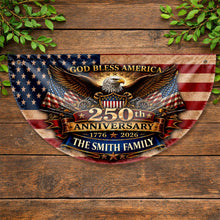 Load image into Gallery viewer, Personalized Non-Pleated Fan Flag Custom Family Name Gift

