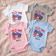 Load image into Gallery viewer, Personalized Baby Onesie My 1st Fourth of July Fireworks Gift
