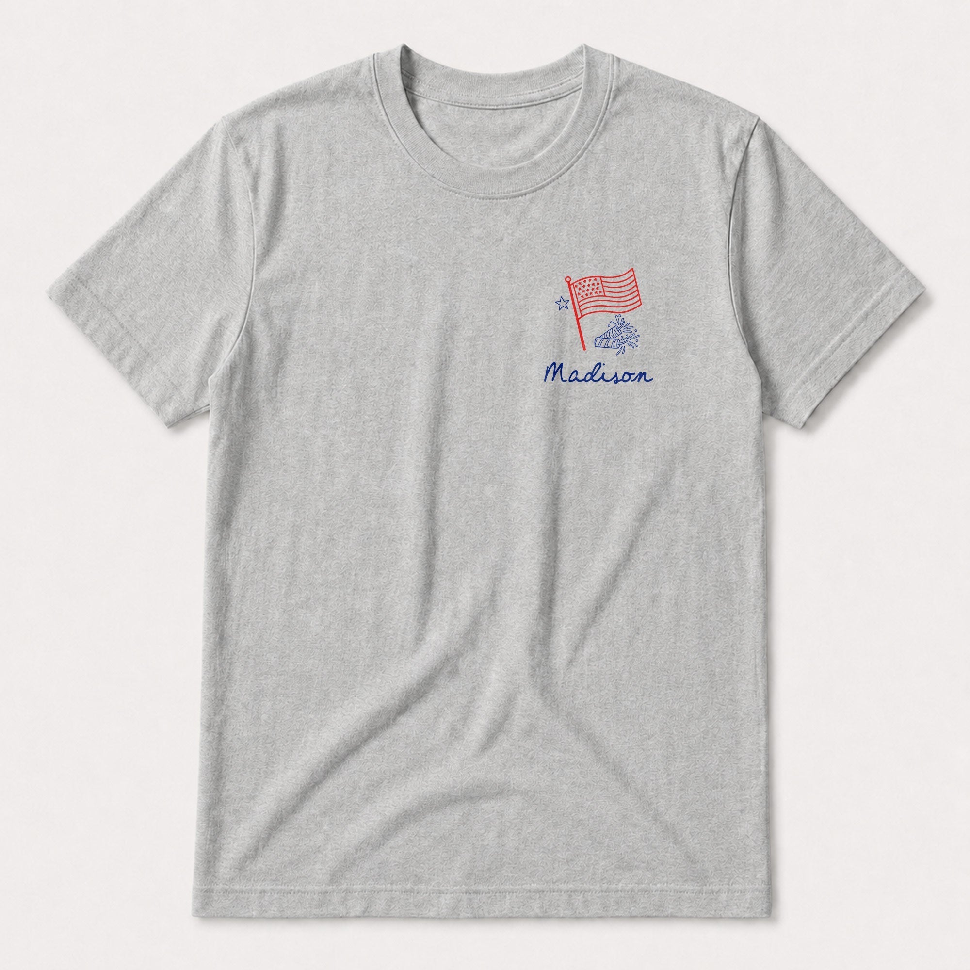 Personalized Custom T-Shirt Front and Back Independence Day Gift