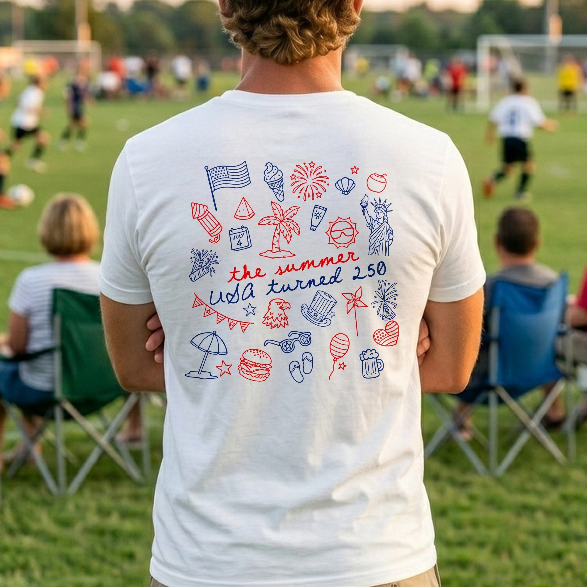 Personalized Custom T-Shirt Front and Back Independence Day Gift