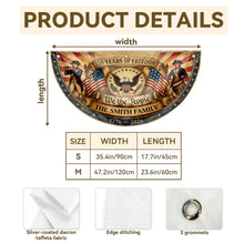Load image into Gallery viewer, Personalized Non-Pleated Fan Flag Custom Family Name 4th of July Gift
