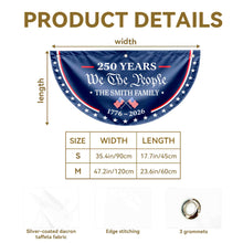 Load image into Gallery viewer, Personalized Non-Pleated Fan Flag Custom Family Name USA Gift
