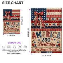 Load image into Gallery viewer, Personalized Double-Sided Garden Flag Custom Family Name 4th of July Gift
