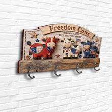 Load image into Gallery viewer, Personalized Farmhouse Key Holder Custom Family Name Gift
