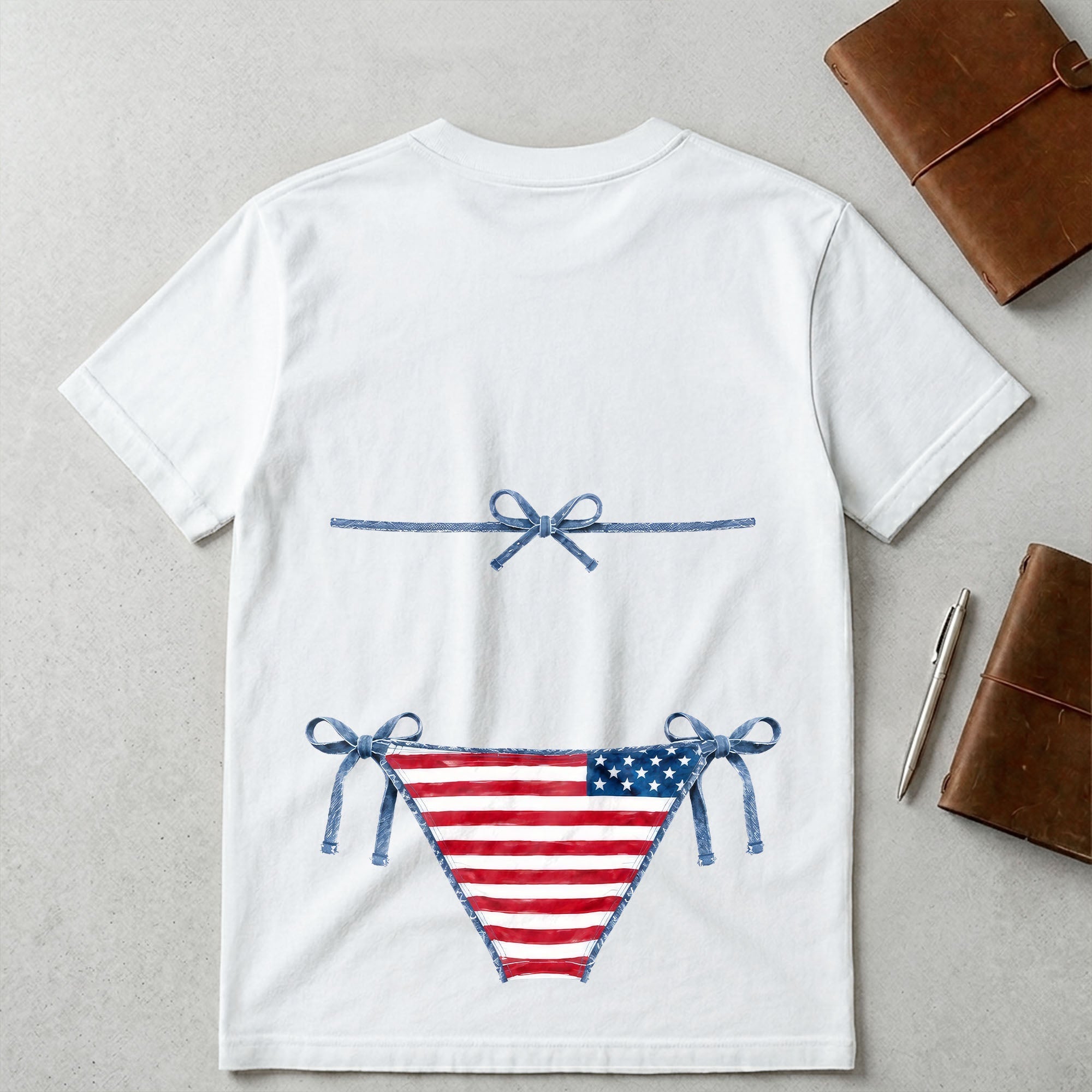 Personalized American Flag T-Shirt Custom Design Gift