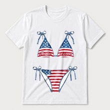Load image into Gallery viewer, Personalized American Flag T-Shirt Custom Design Gift

