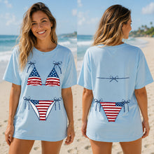 Load image into Gallery viewer, Personalized American Flag T-Shirt Custom Design Gift
