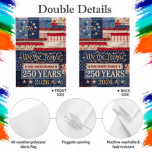 Load image into Gallery viewer, Personalized Double-Sided Garden Flag Custom Family Name 4th of July Gift

