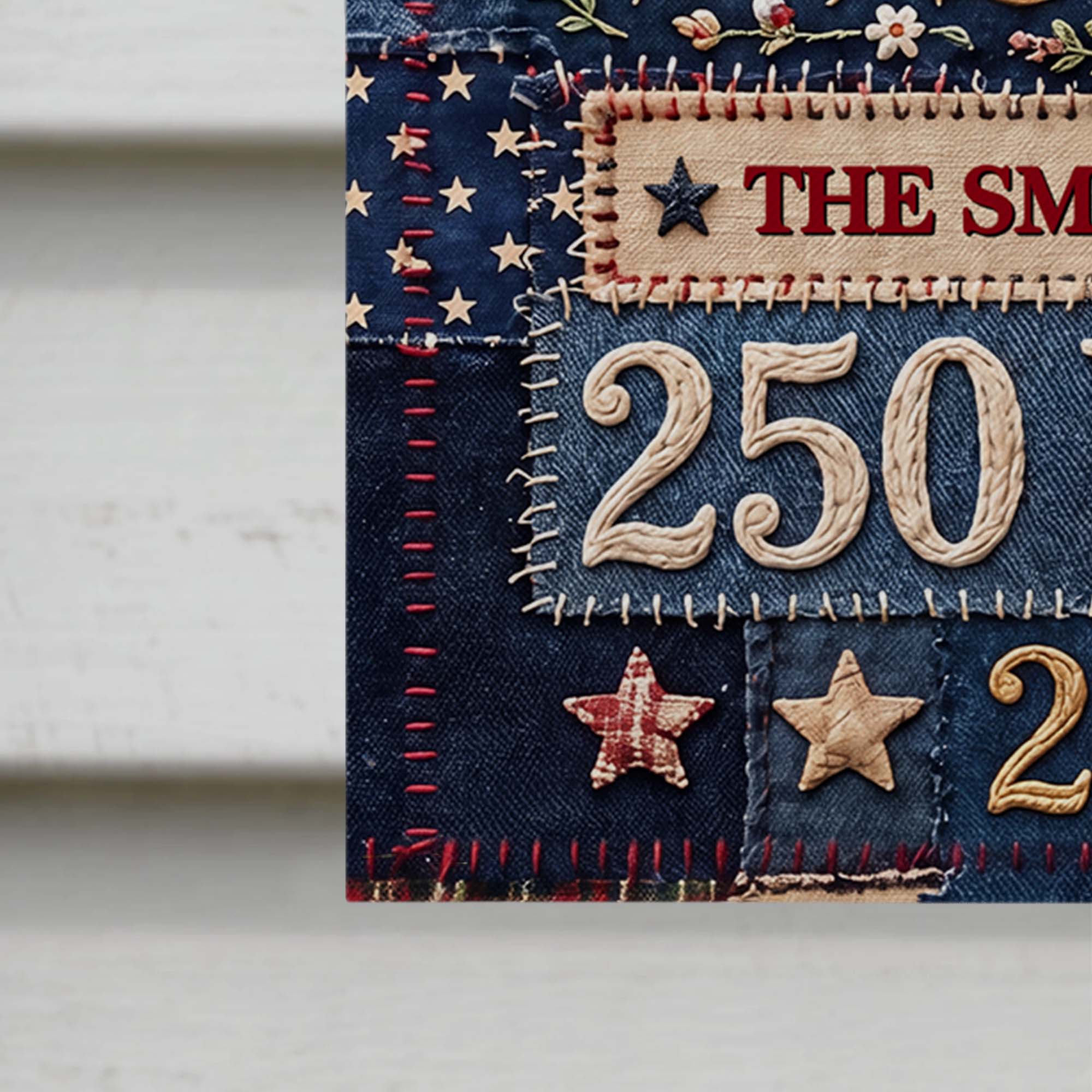 Personalized Double-Sided Garden Flag Custom Family Name 4th of July Gift